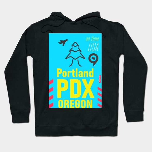 Portland airport PDx Hoodie by Woohoo